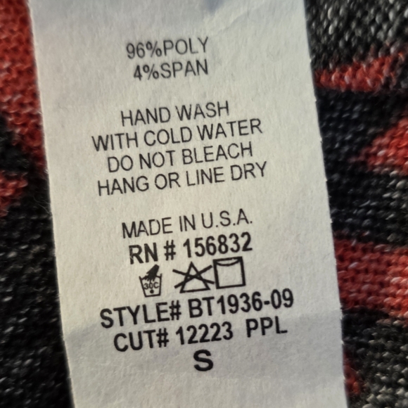 Bibi Flannel Plaid Tunic 1/4 Zip Top Exposed Stitching NWOT Small Oversized - Picture 5 of 12